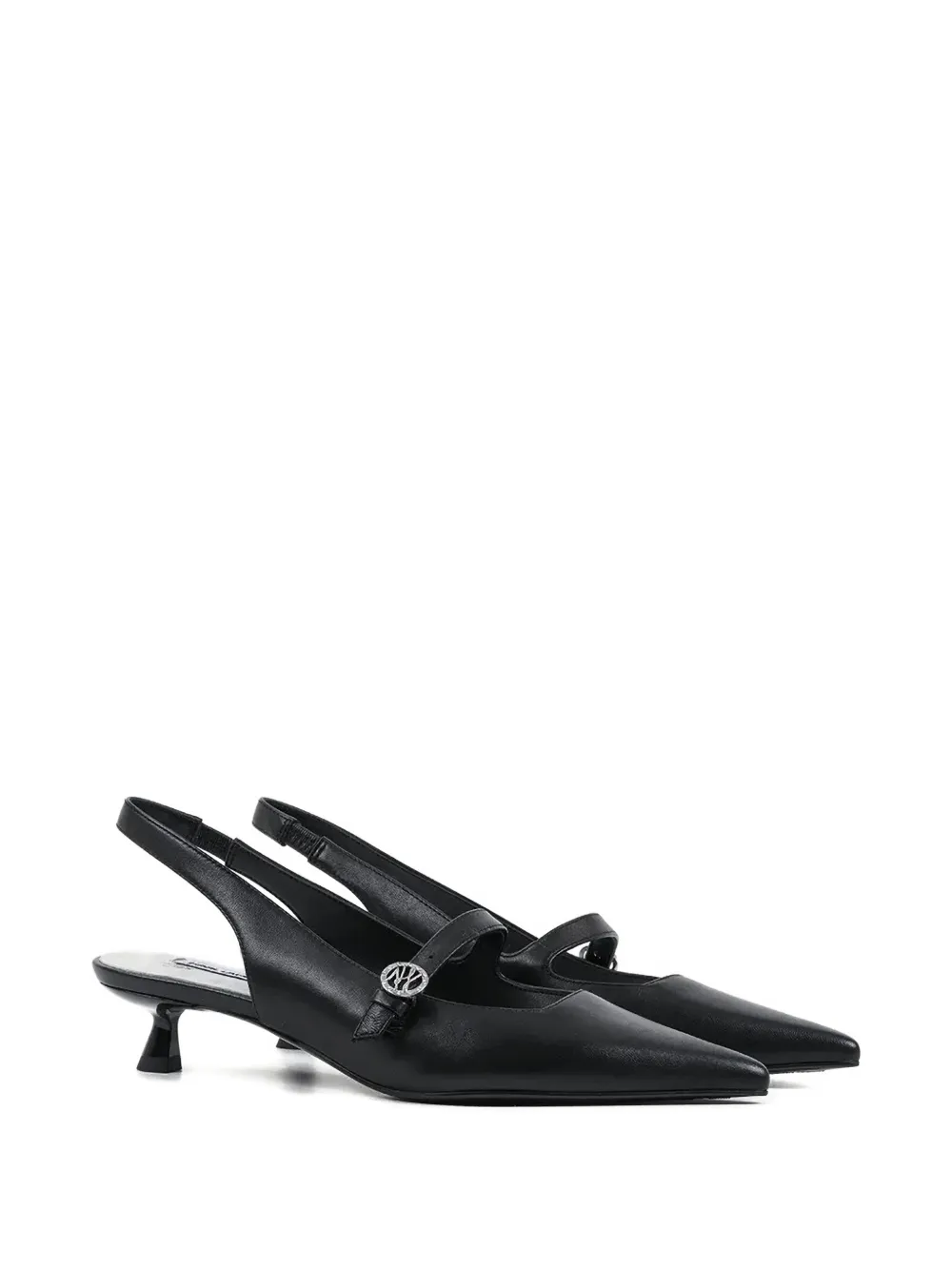Karl Lagerfeld 30mm Pasha Pointed Pumps In Black