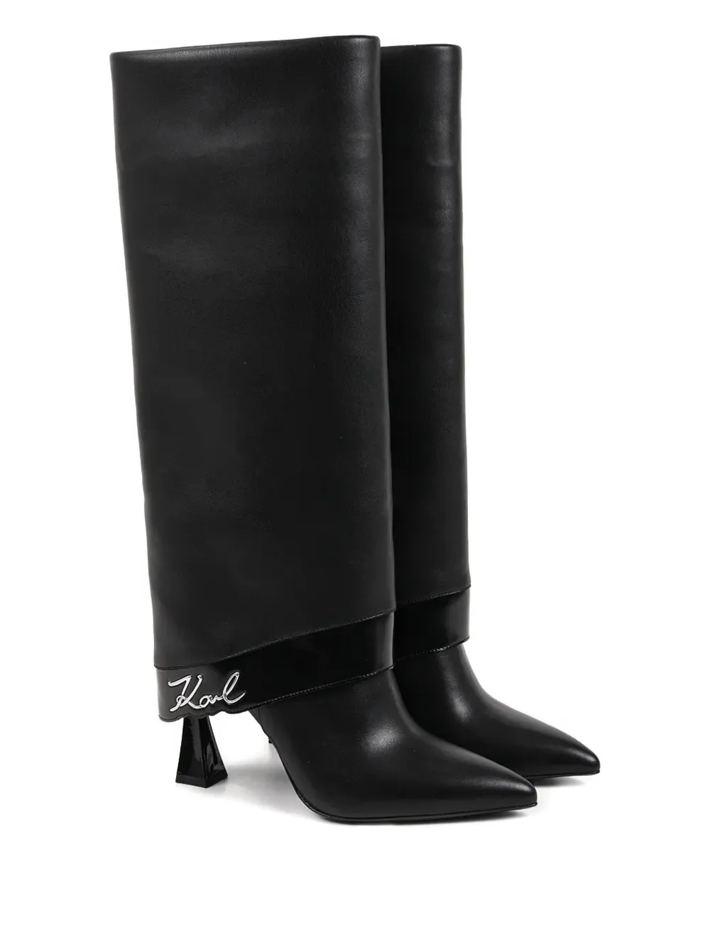 Karl Lagerfeld logo-appliqué boots | Knee-High Boots | Image 2