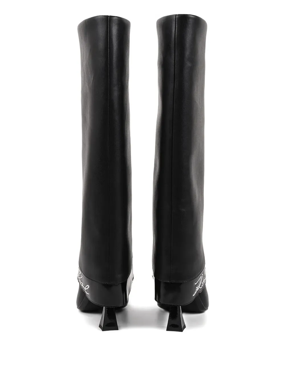Karl Lagerfeld Laarzen met logo-applicatie Zwart