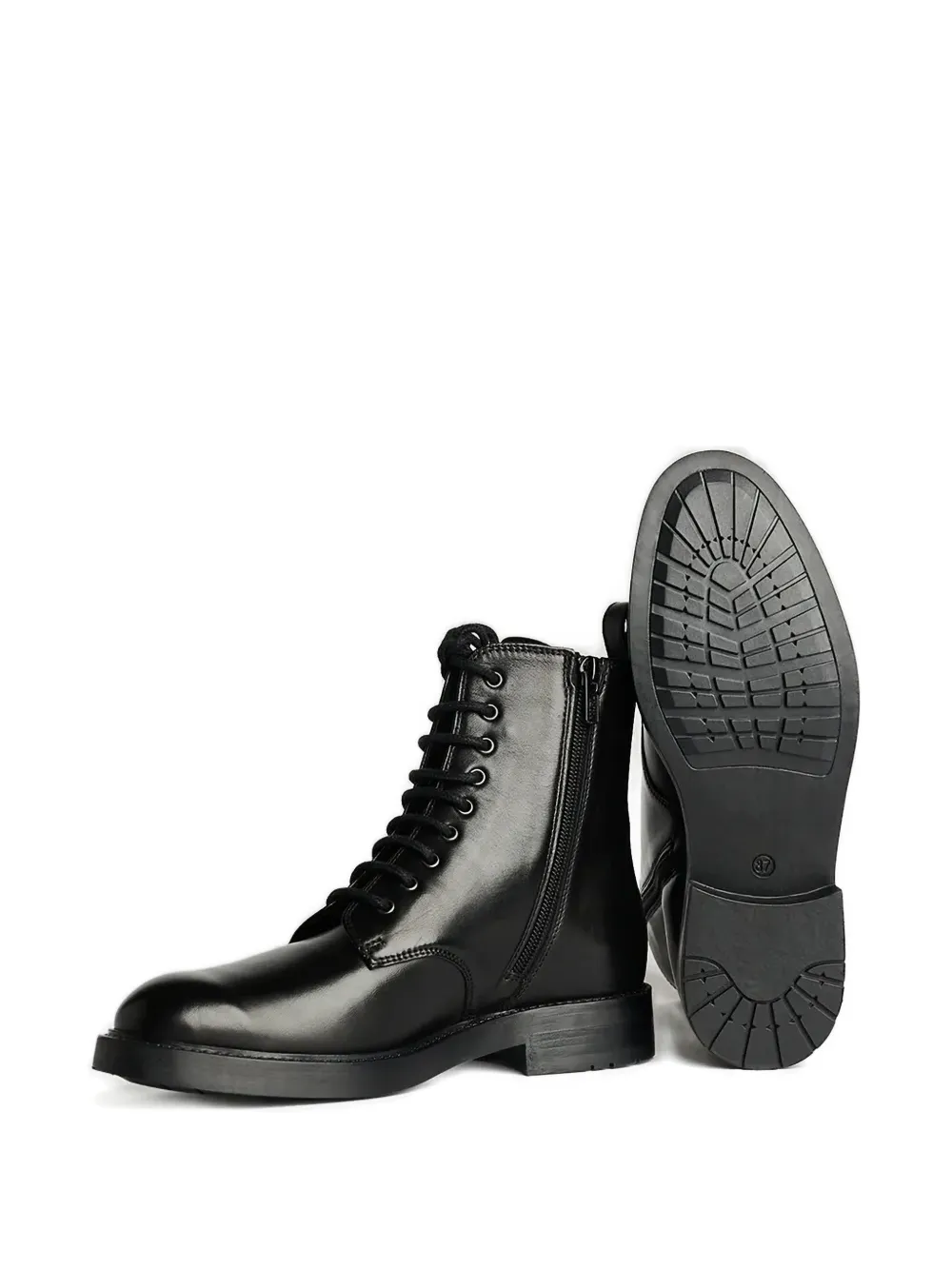 Karl Lagerfeld Blake Lace-up Boots In Black