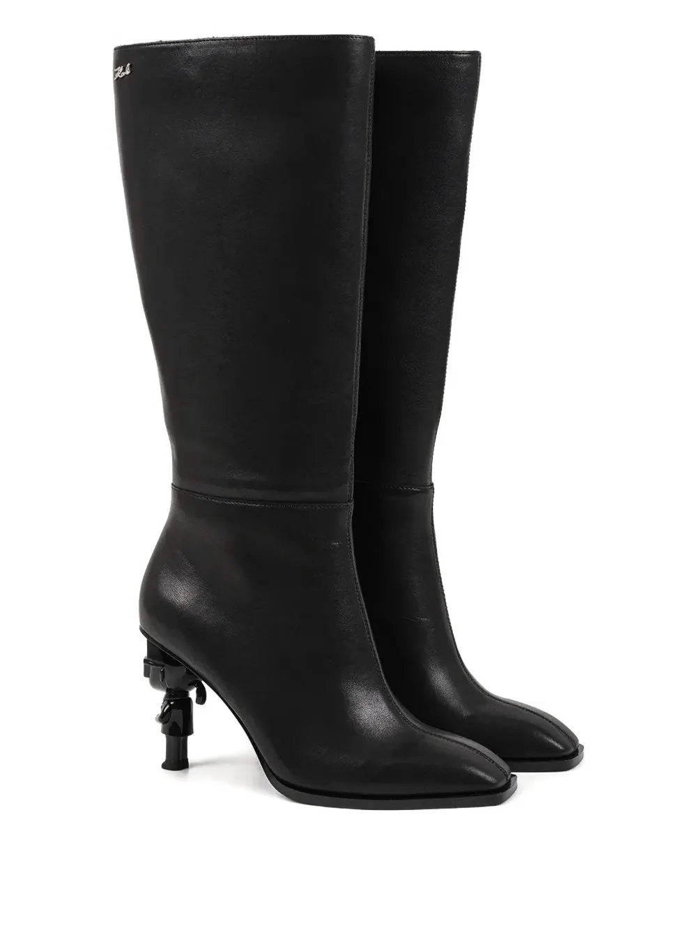 Karl Lagerfeld 80mm Ikon Nft Tall Boots In Black