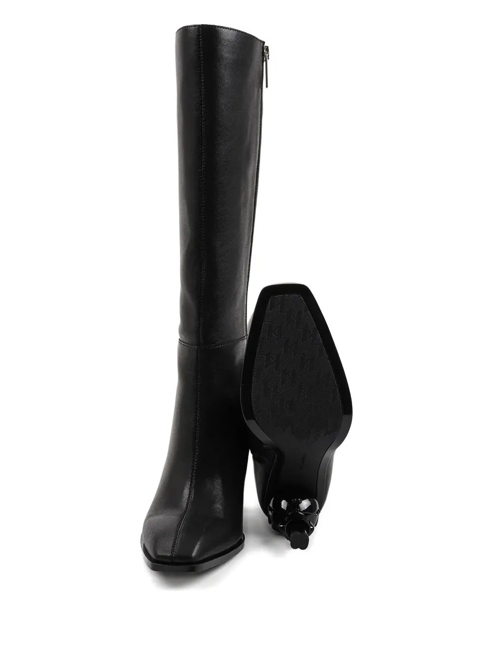 Karl Lagerfeld 80mm Ikon Nft Tall Boots In Black