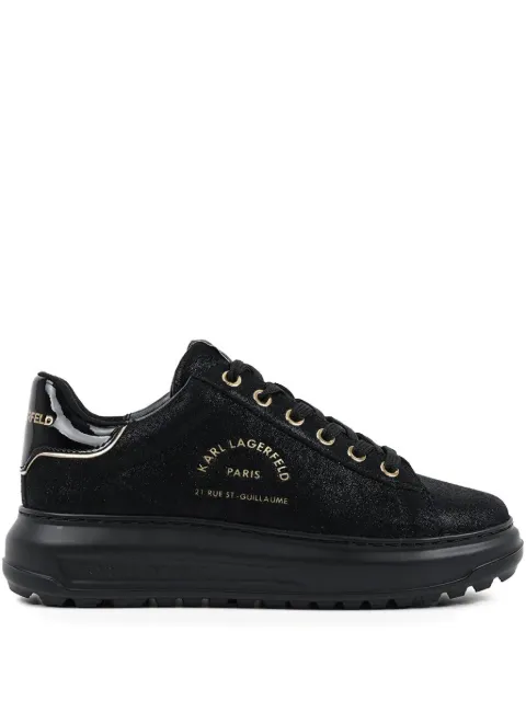 Karl Lagerfeld logo eyelet trainers