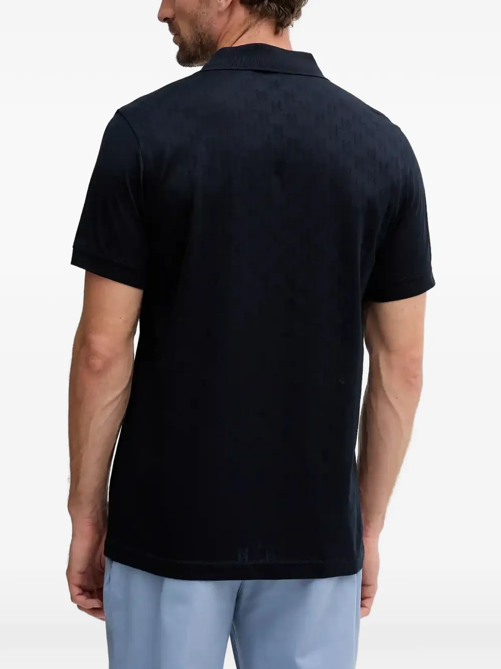 Karl Lagerfeld Poloshirt met logopatch Blauw