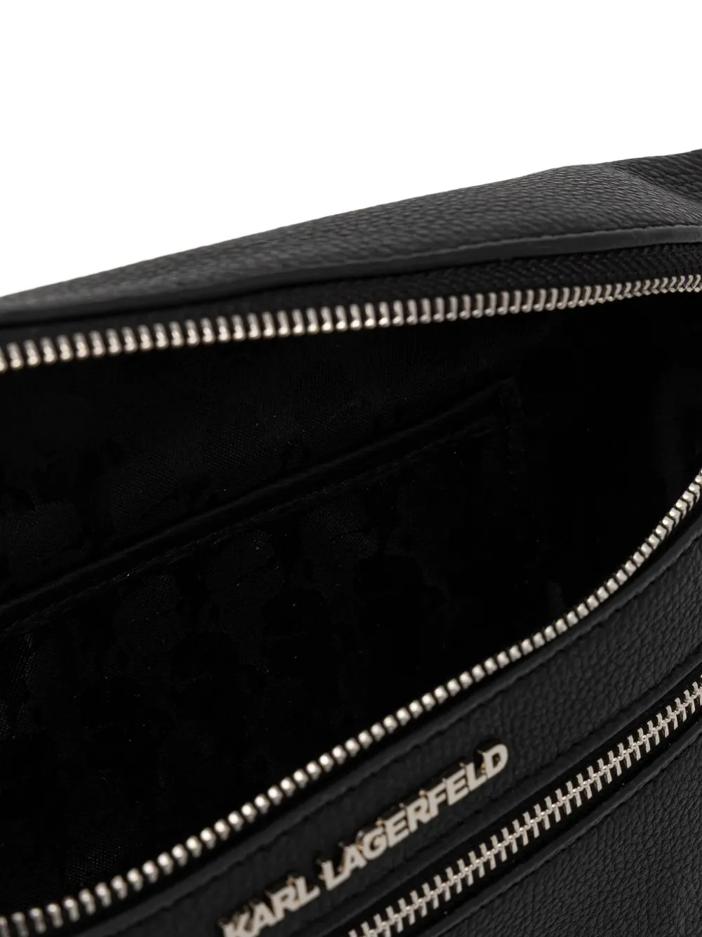 Karl Lagerfeld Logo-lettering Belt Bag In Black