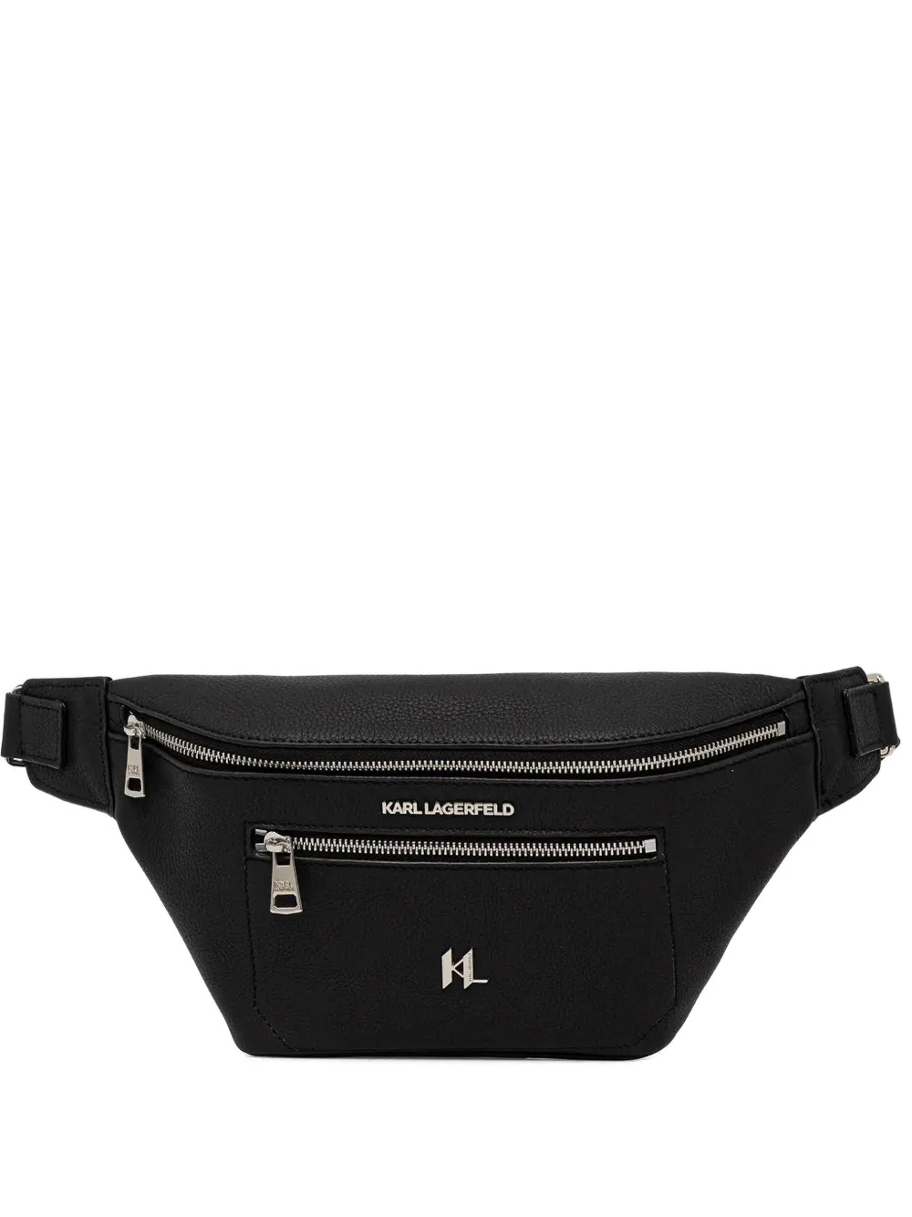 Karl Lagerfeld Logo-lettering Belt Bag In Black