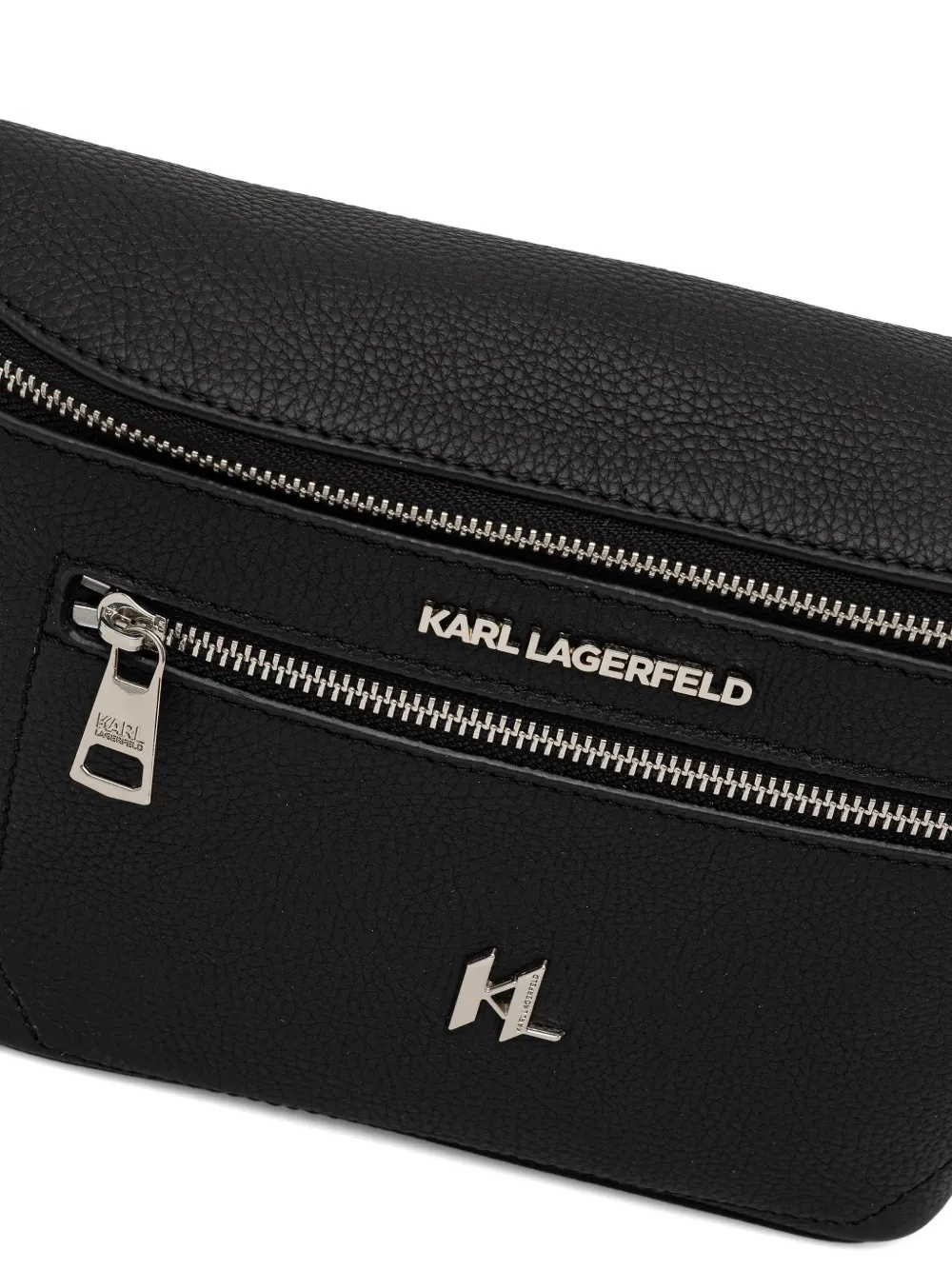 Karl Lagerfeld Logo-lettering Belt Bag In Black