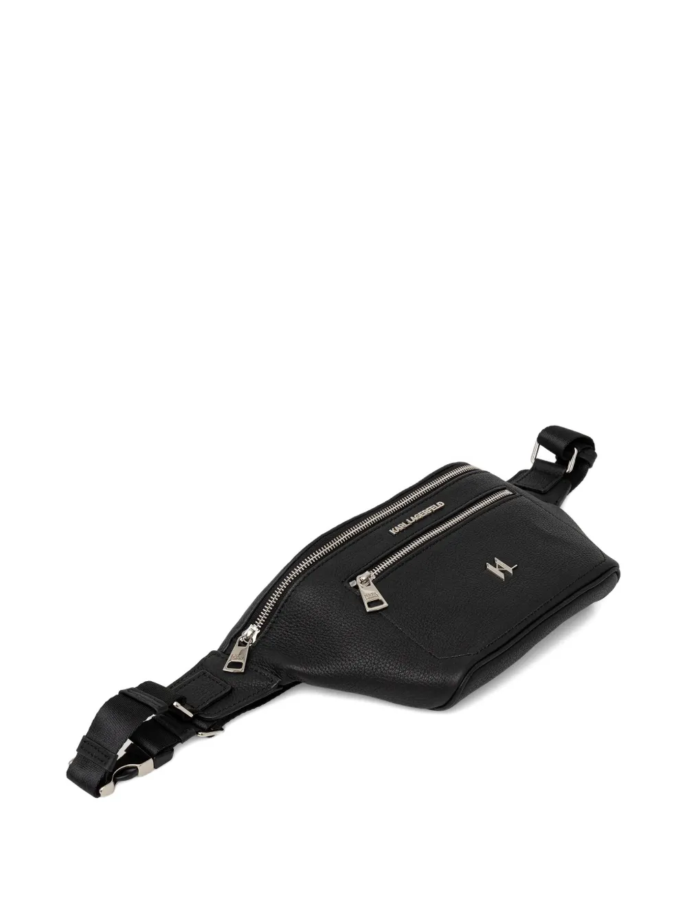 Karl Lagerfeld Logo-lettering Belt Bag In Black