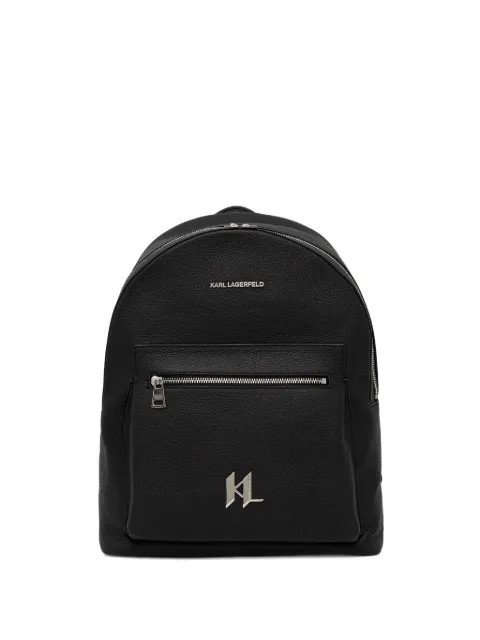 Karl Lagerfeld zip logo backpack
