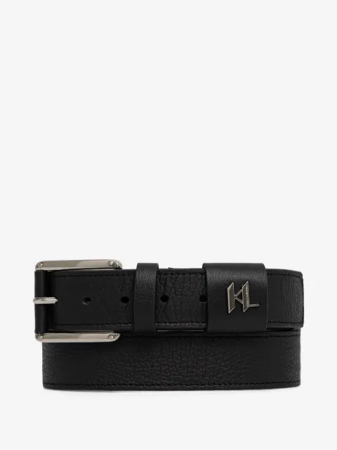 Karl Lagerfeld cinturón con aplique del logo