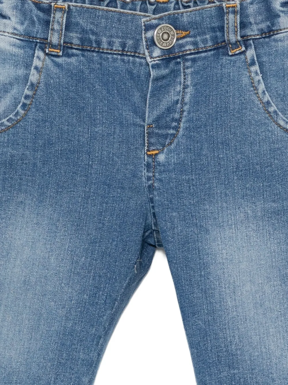 PUCCI Junior Jeans met opgestikte zak Blauw