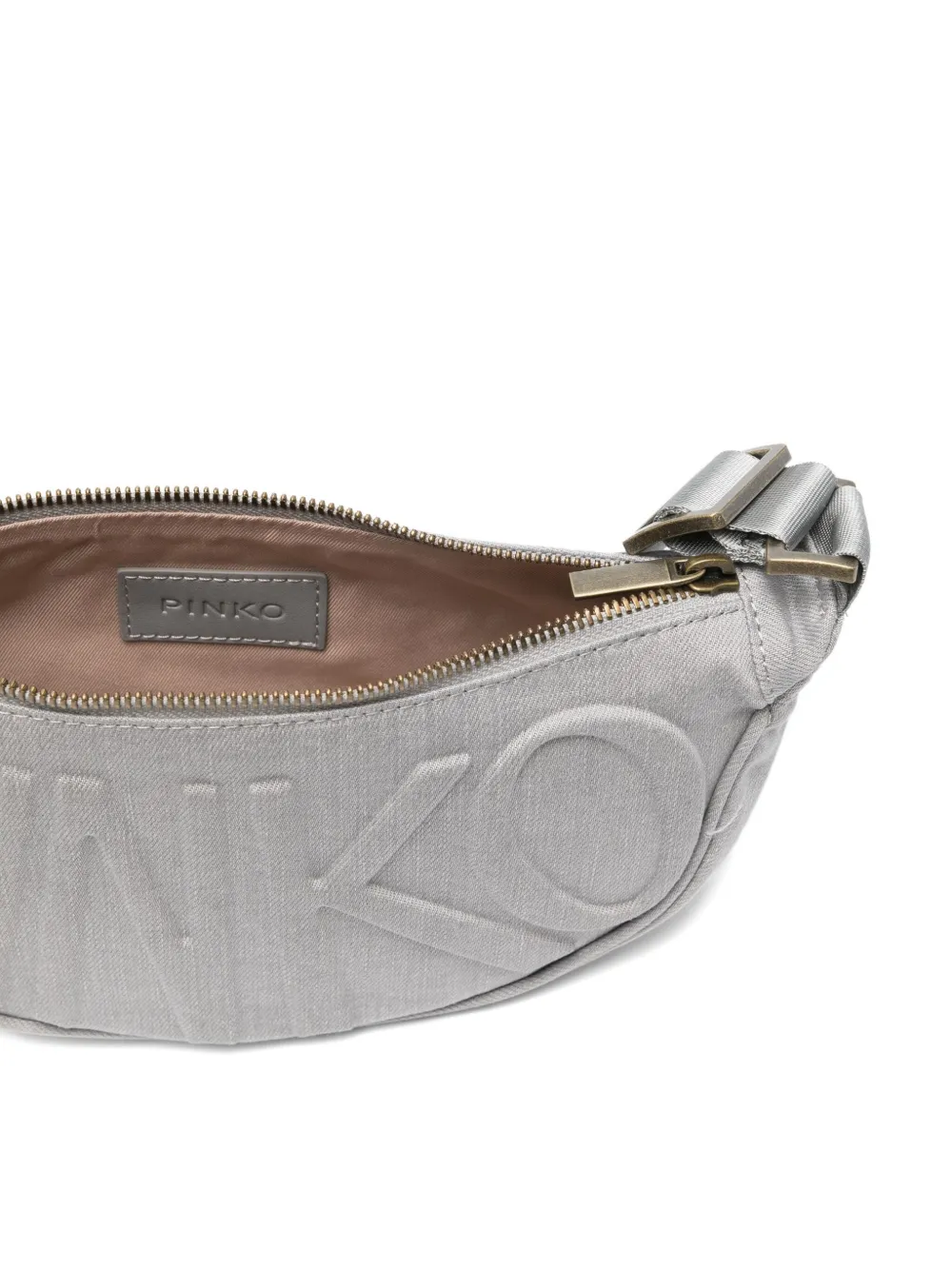 Pinko Kids Schoudertas met logo-reliëf Grijs