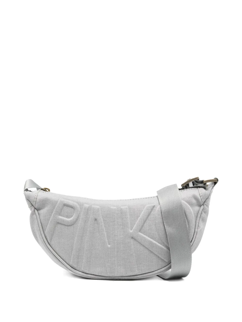Pinko Kids logo-embossed shoulder bag | Grey | Image 1