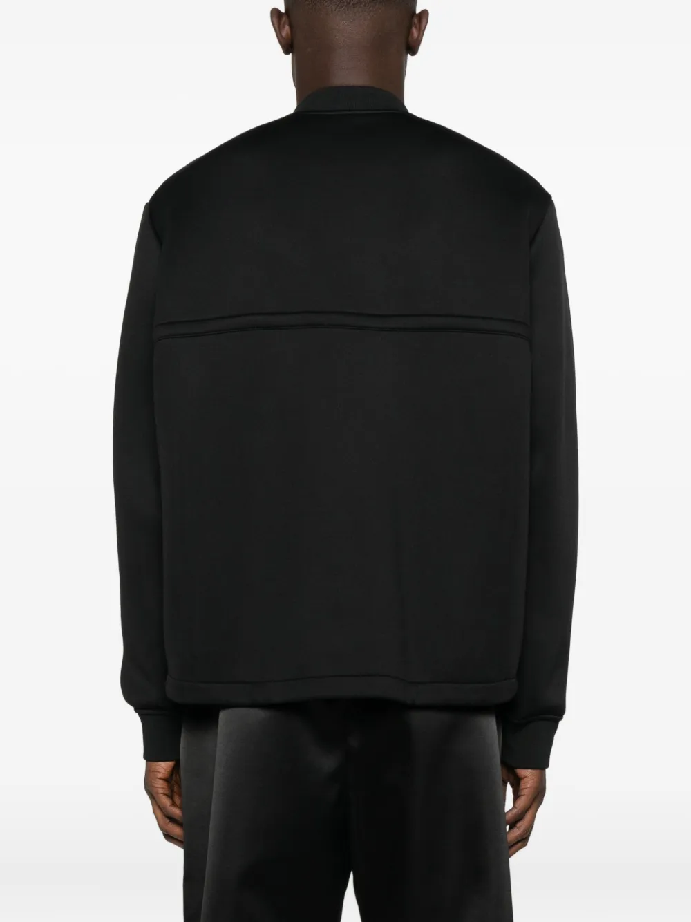 Jil Sander Zip-front Sweatshirt In Black