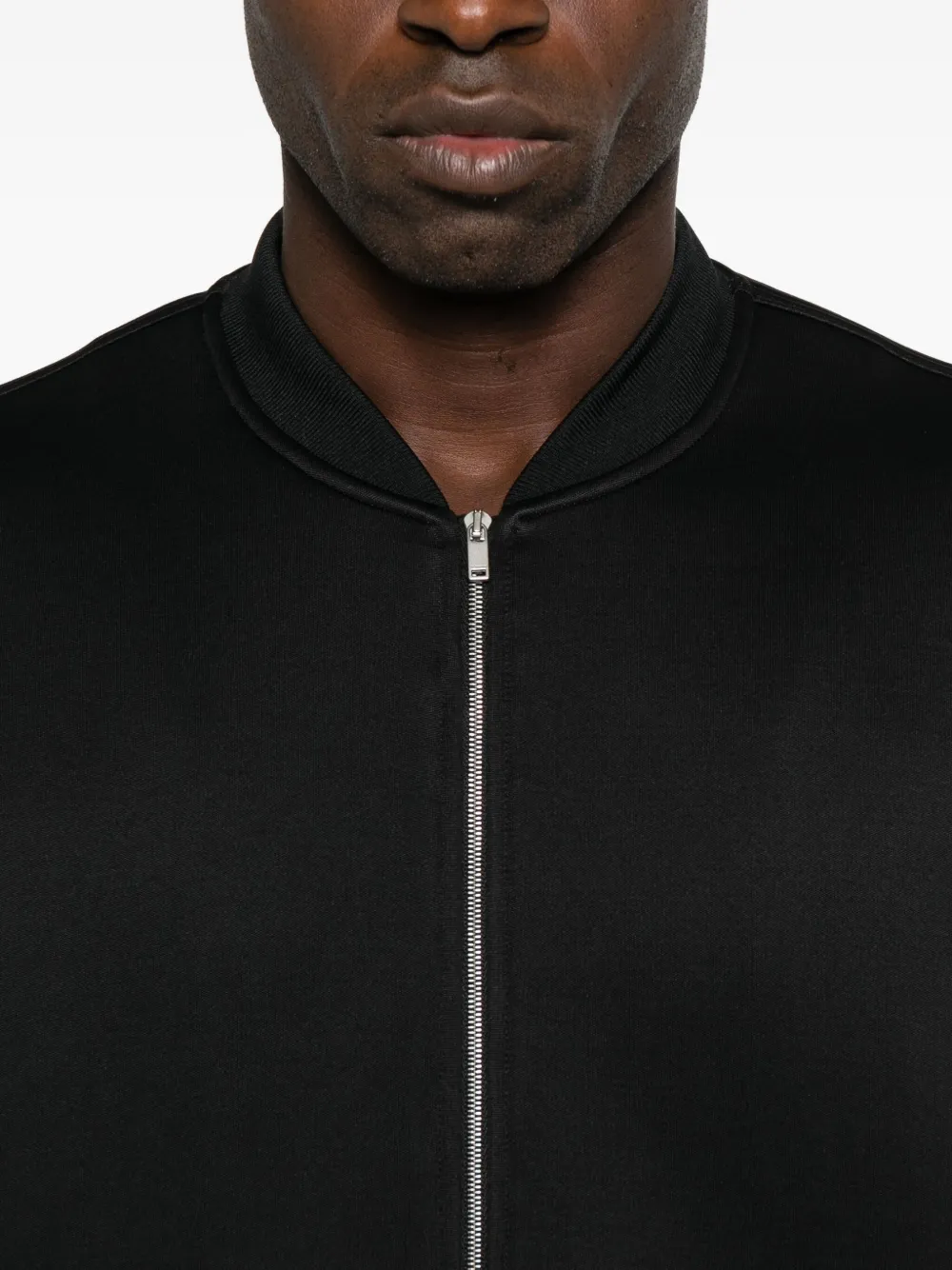 Jil Sander Zip-front Sweatshirt In Black