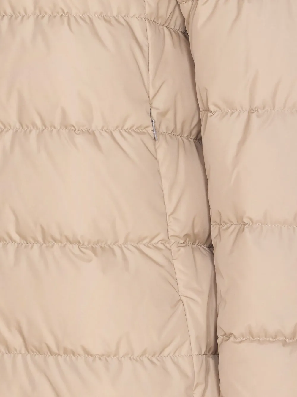 Herno Quilted Hooded Coat In Neutral