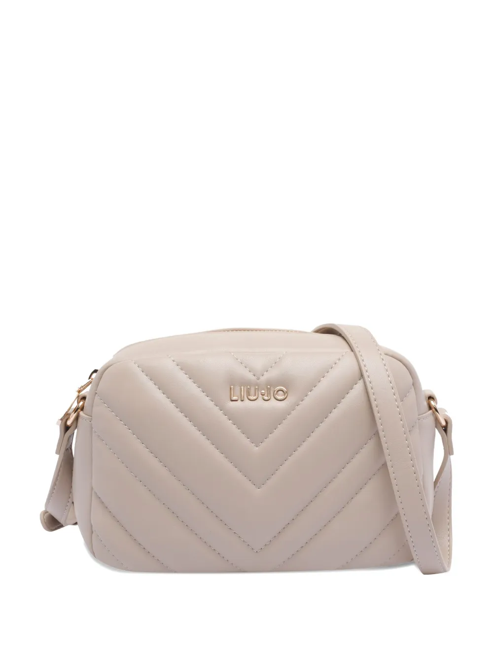 LIU JO quilted logo-plaque shoulder bag | Neutrals | Image 1