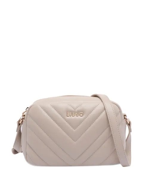 LIU JO quilted logo-plaque shoulder bag