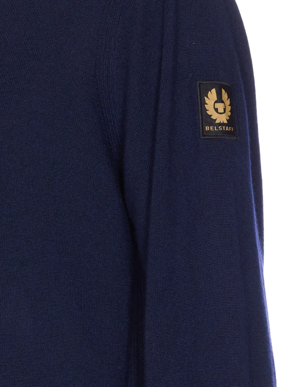 Belstaff Trui met opgestikte zak en ronde hals Blauw