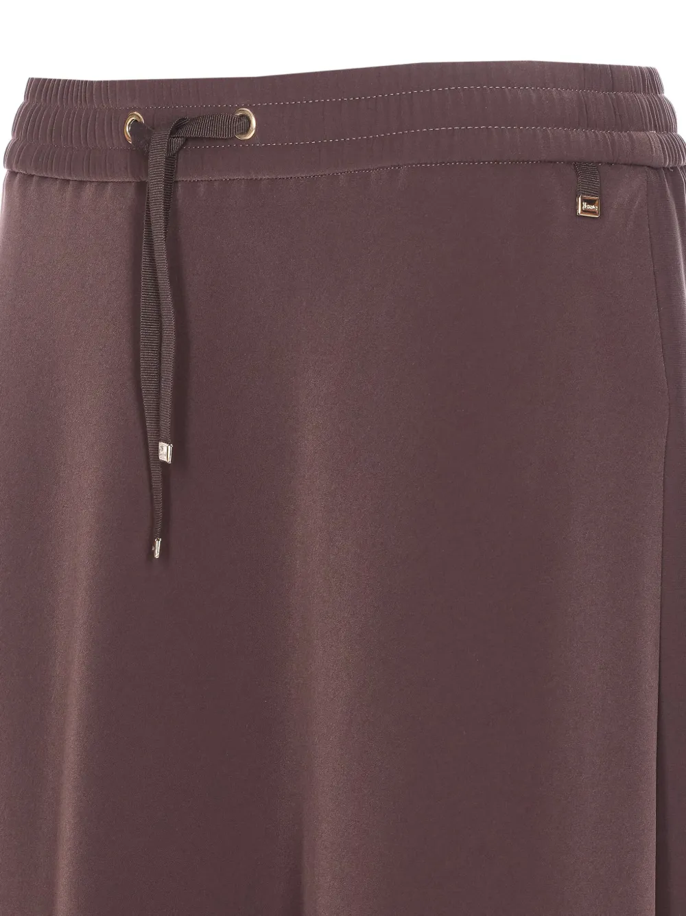 Herno Ankle Length Skirt Drawstring Waist In Brown