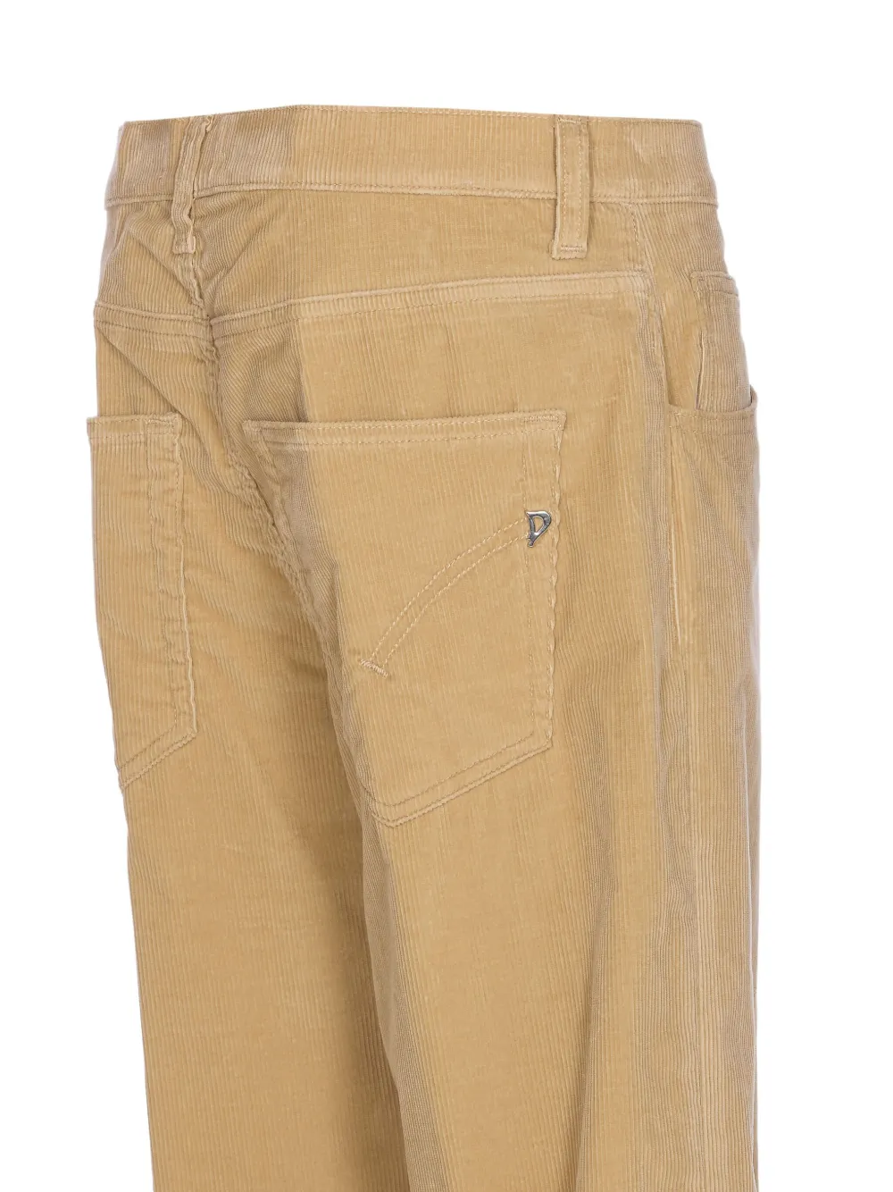 Dondup Button-fastening Corduroy Jeans In Brown