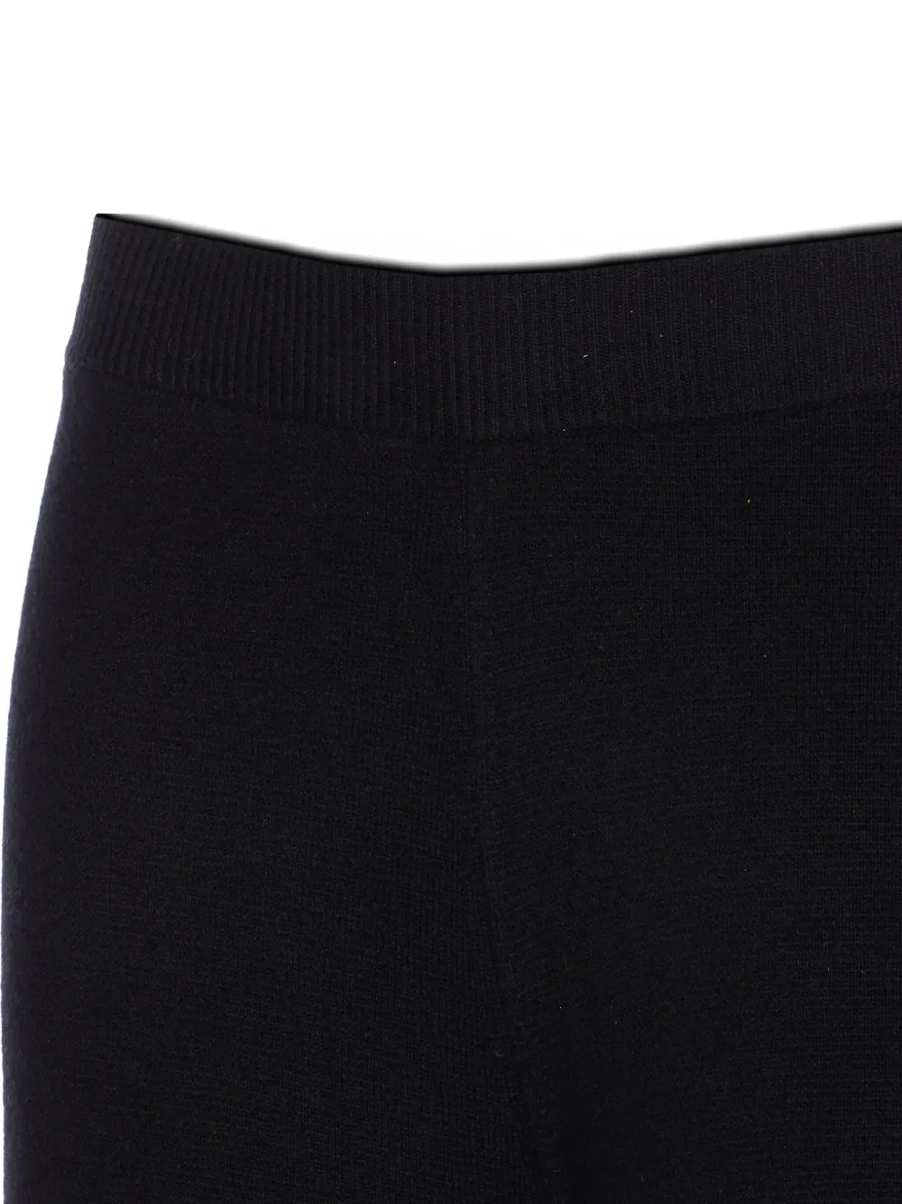 Max Mara Knitted Wide-leg Trousers In Black