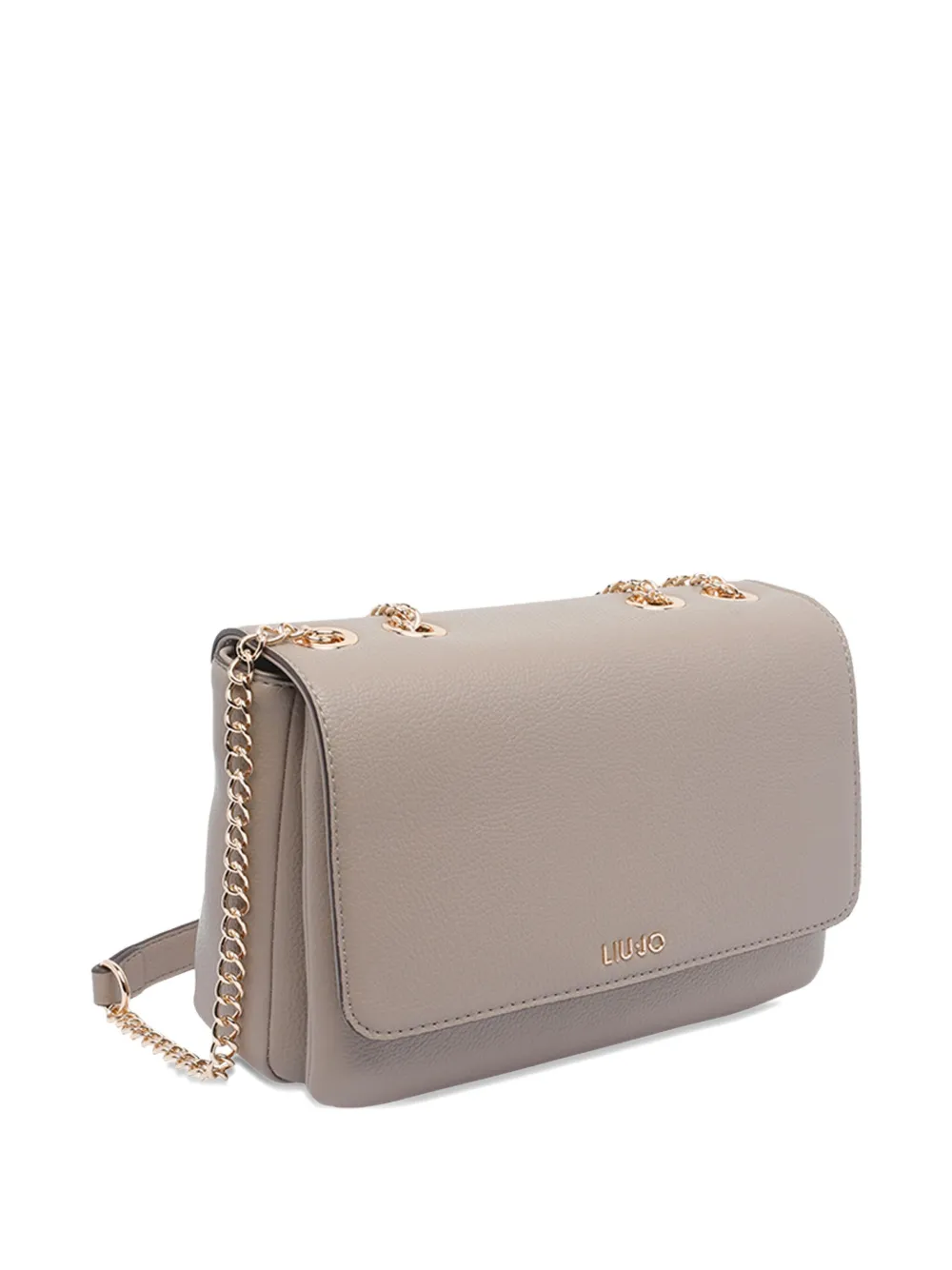 Liu •jo Chain-strap Push-lock Shoulder Bag In Neutral