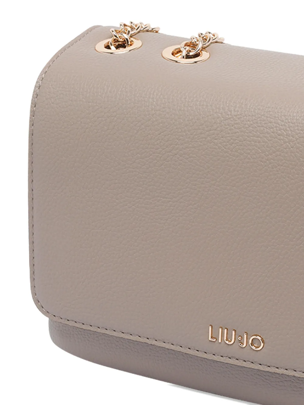 Liu •jo Chain-strap Push-lock Shoulder Bag In Neutral