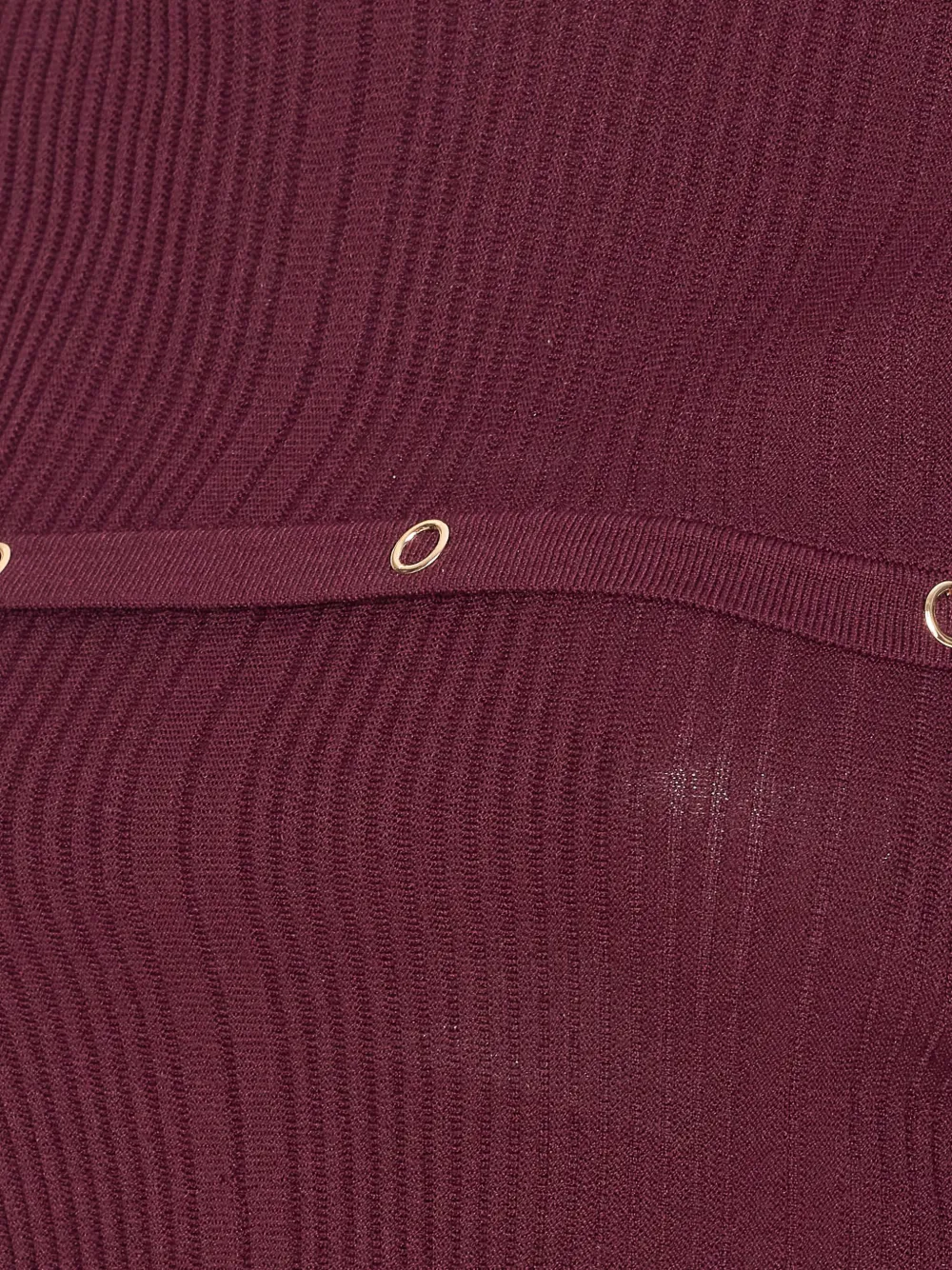  Patrizia Pepe Ribbed Mock-neck Top - Pink 