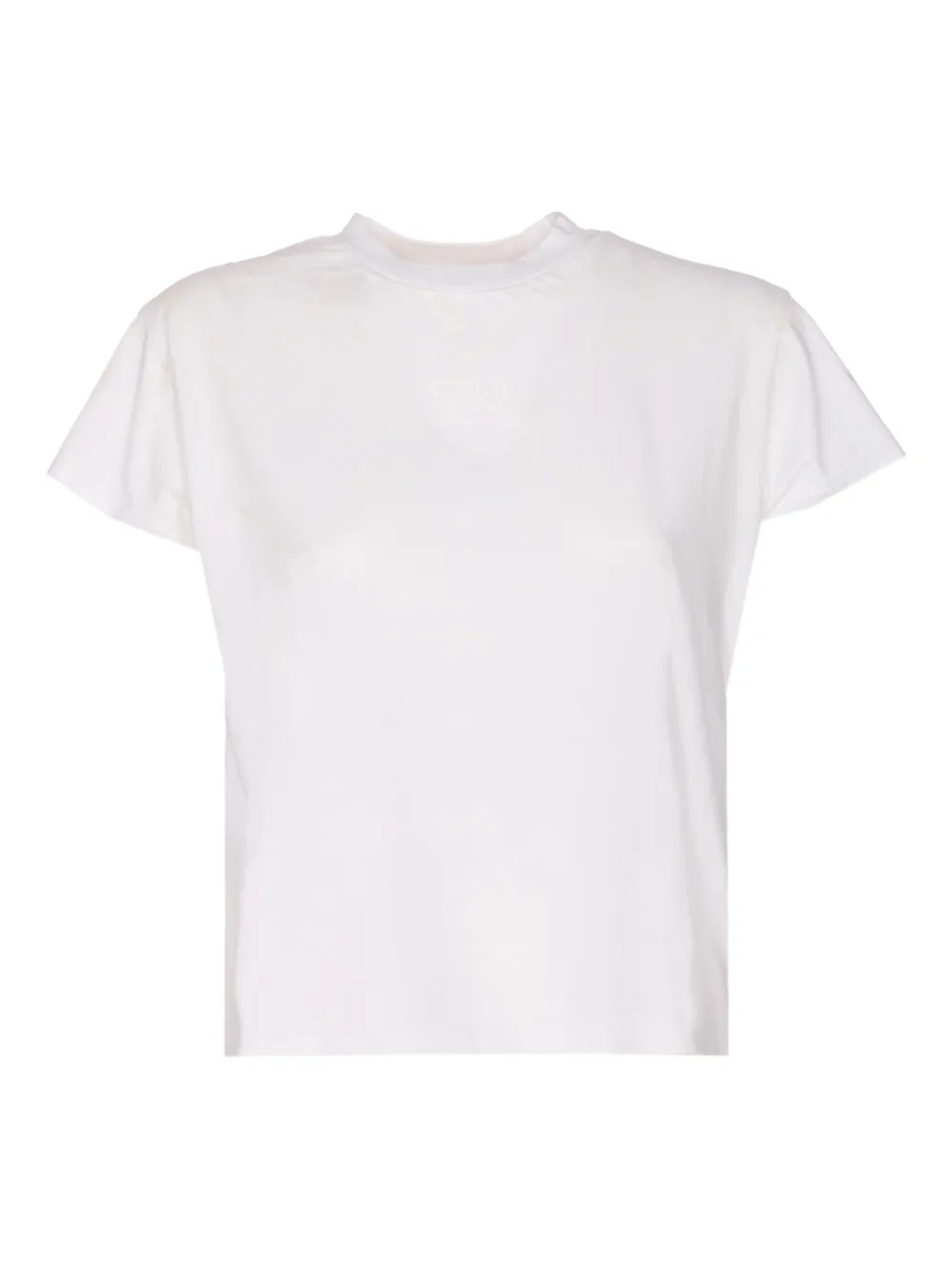 Mm6 Maison Margiela Embroidered Crew-neck T-shirt In White