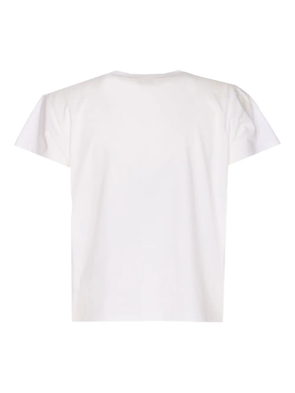 Mm6 Maison Margiela Embroidered Crew-neck T-shirt In White