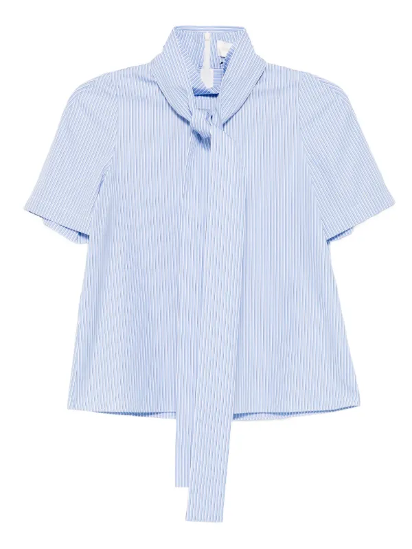 shushutong トップス xs SHUSHU/TONG Striped Top | Blue | FARFETCH