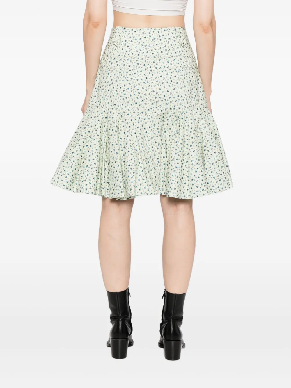 Rokh Midi-jurk met bloemenprint Beige