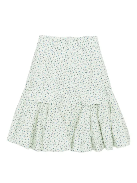 Rokh floral-print midi skirt