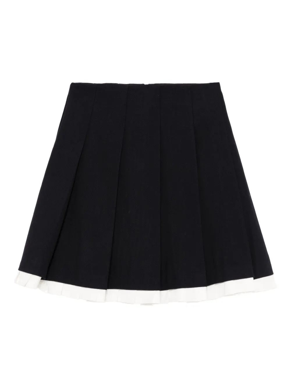 Shushu-tong Wool Pleated Skirt In Blue