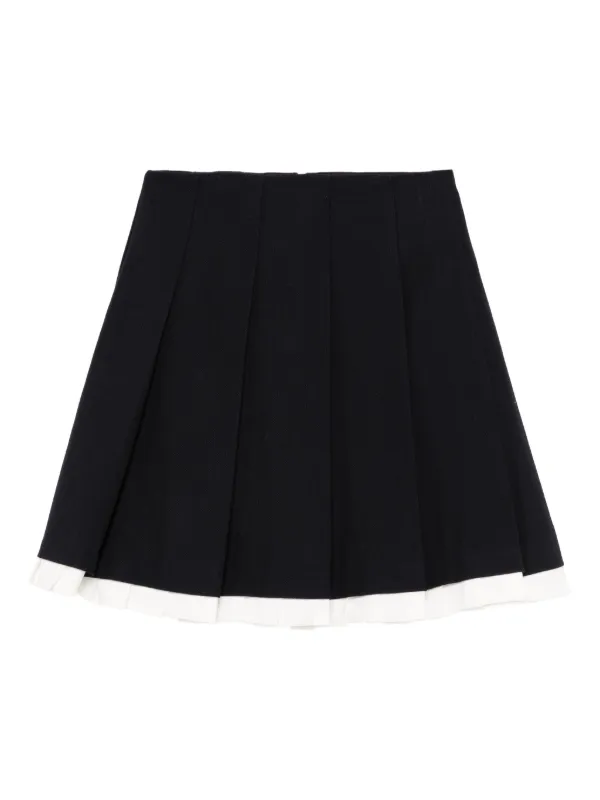 Shushu/Tong Wool Pleated Skirt in Blue