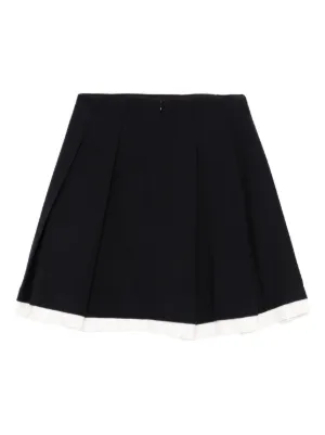 Shushu/Tong ブラック ローライズ ミニスカート バラ柄 Shushu/Tong