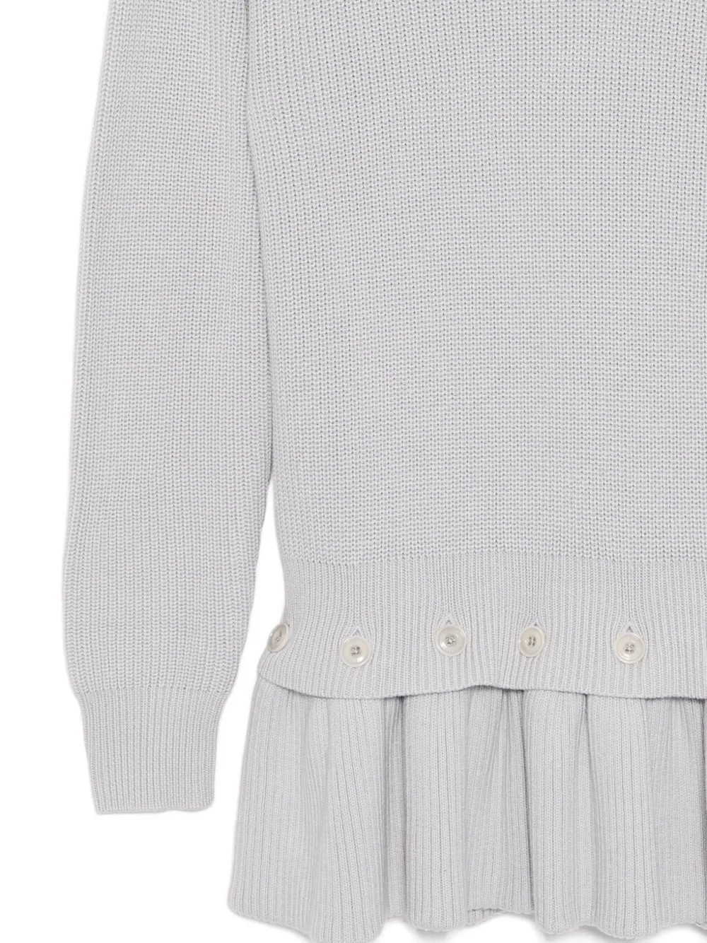 Rokh Trui met peplum afwerking Grijs