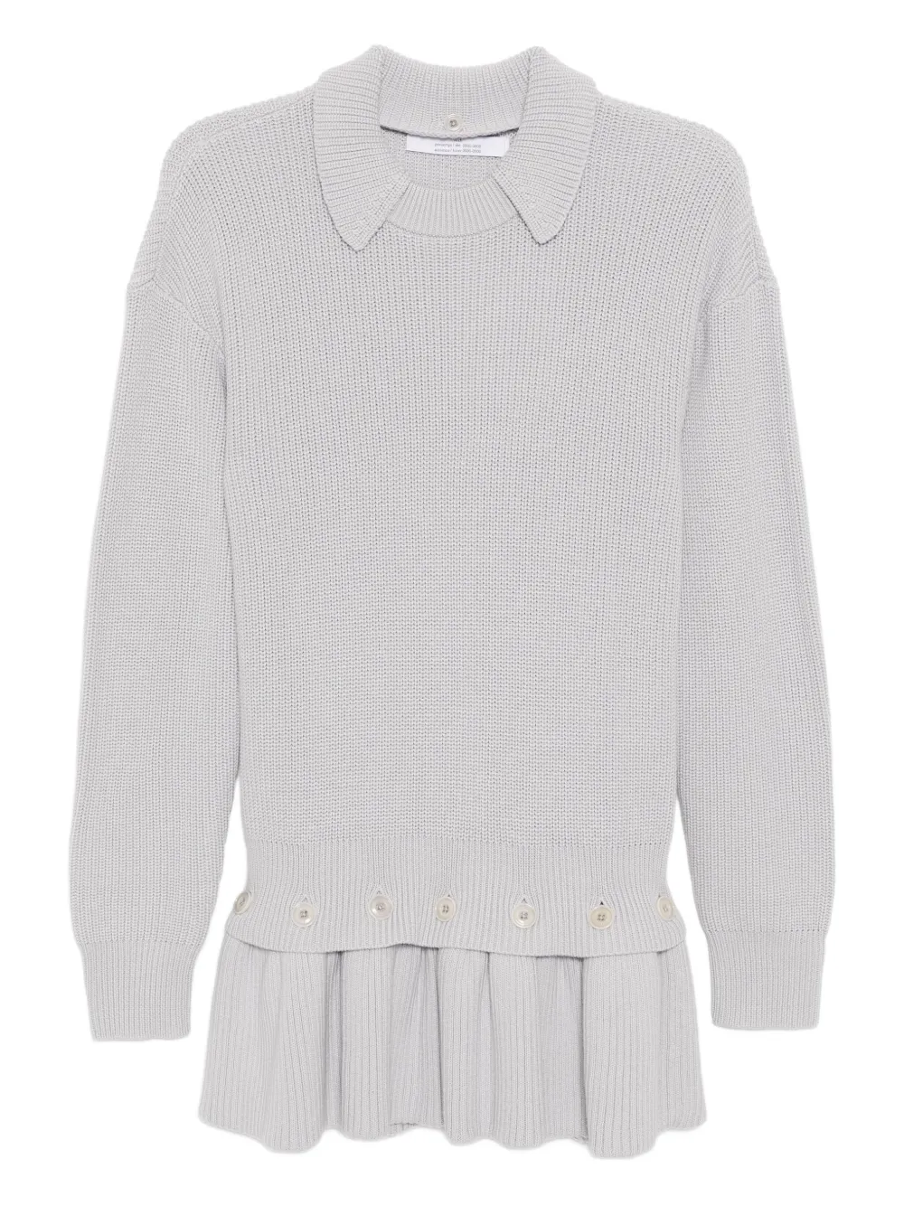 Rokh peplum-hem jumper | Grey | Image 1