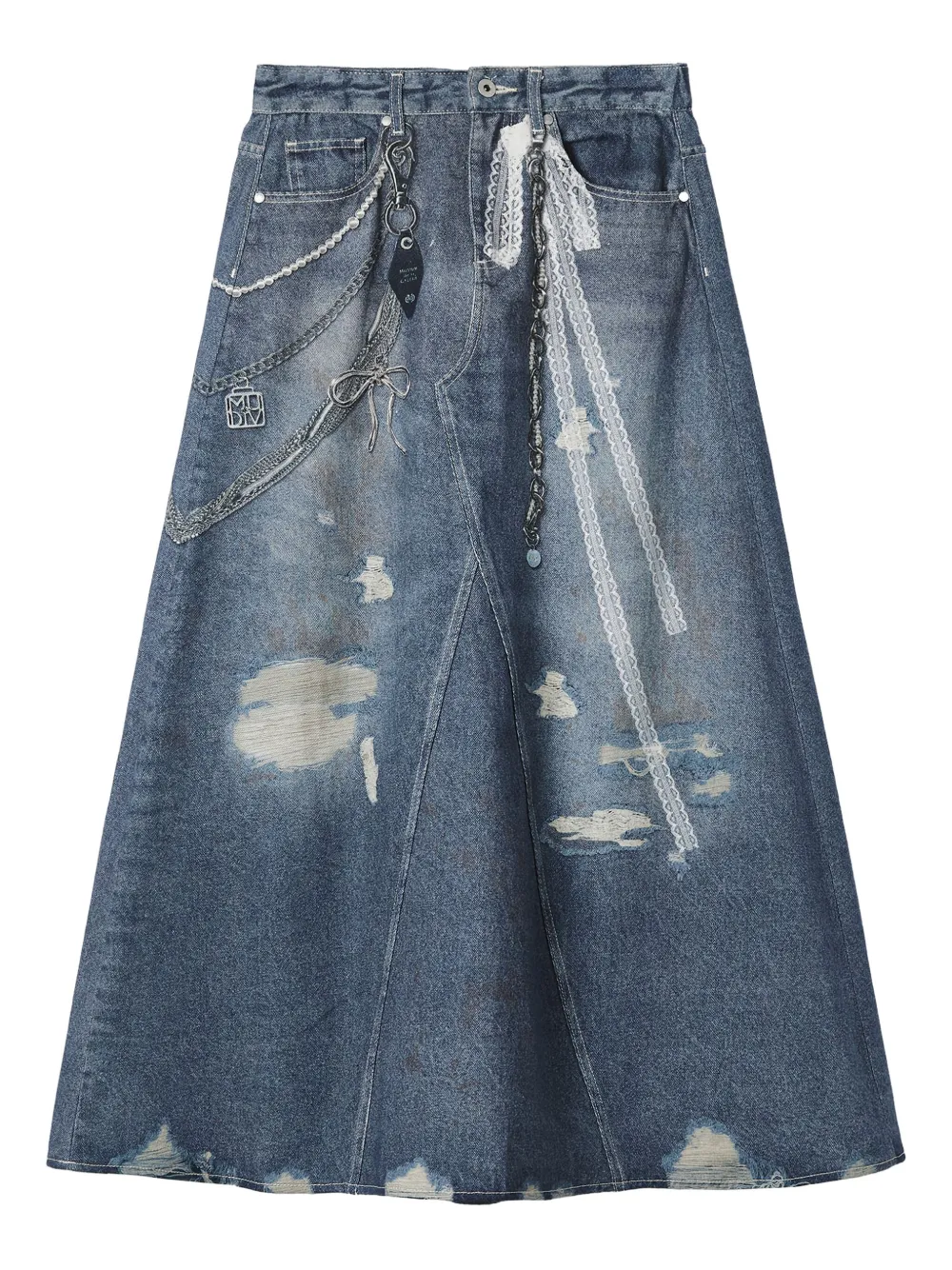 Musium Div. denim midi skirt | Blue | Image 1