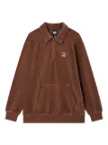 FINGERCROXX corduroy zip-up top - Brown