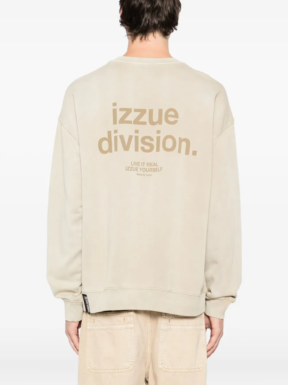 izzue Sweater met logopatch Beige