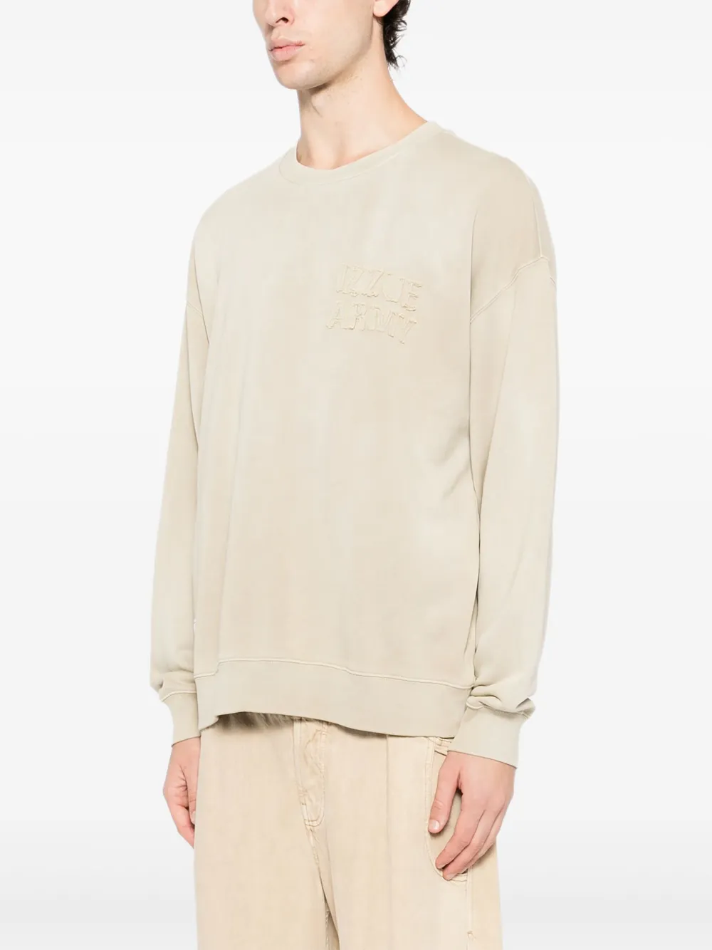 izzue Sweater met logopatch Beige