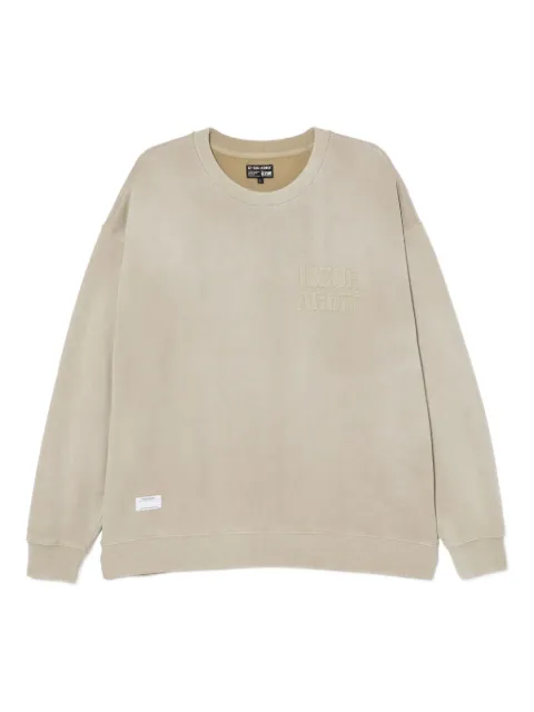izzue logo-appliqué cotton sweatshirt