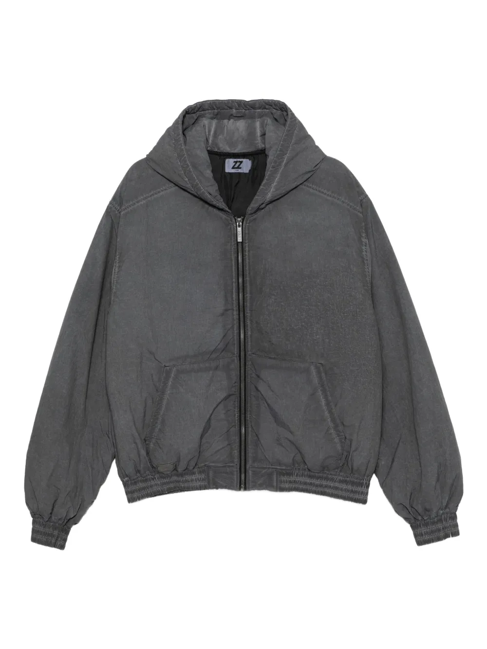 izzue logo-embroidered jacket | Grey | Image 1