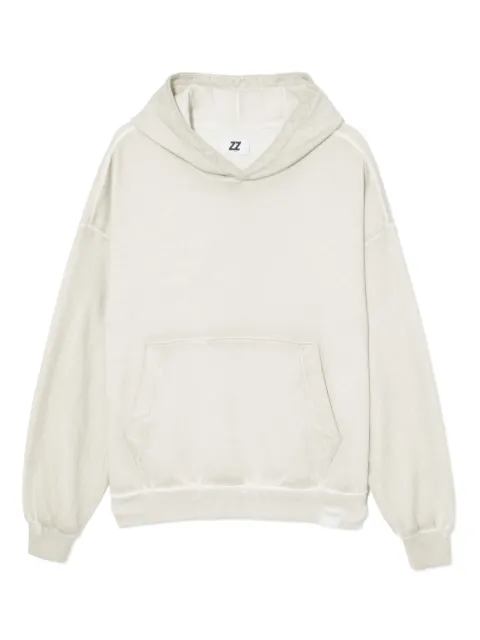 izzue appliqué-detail cotton hoodie