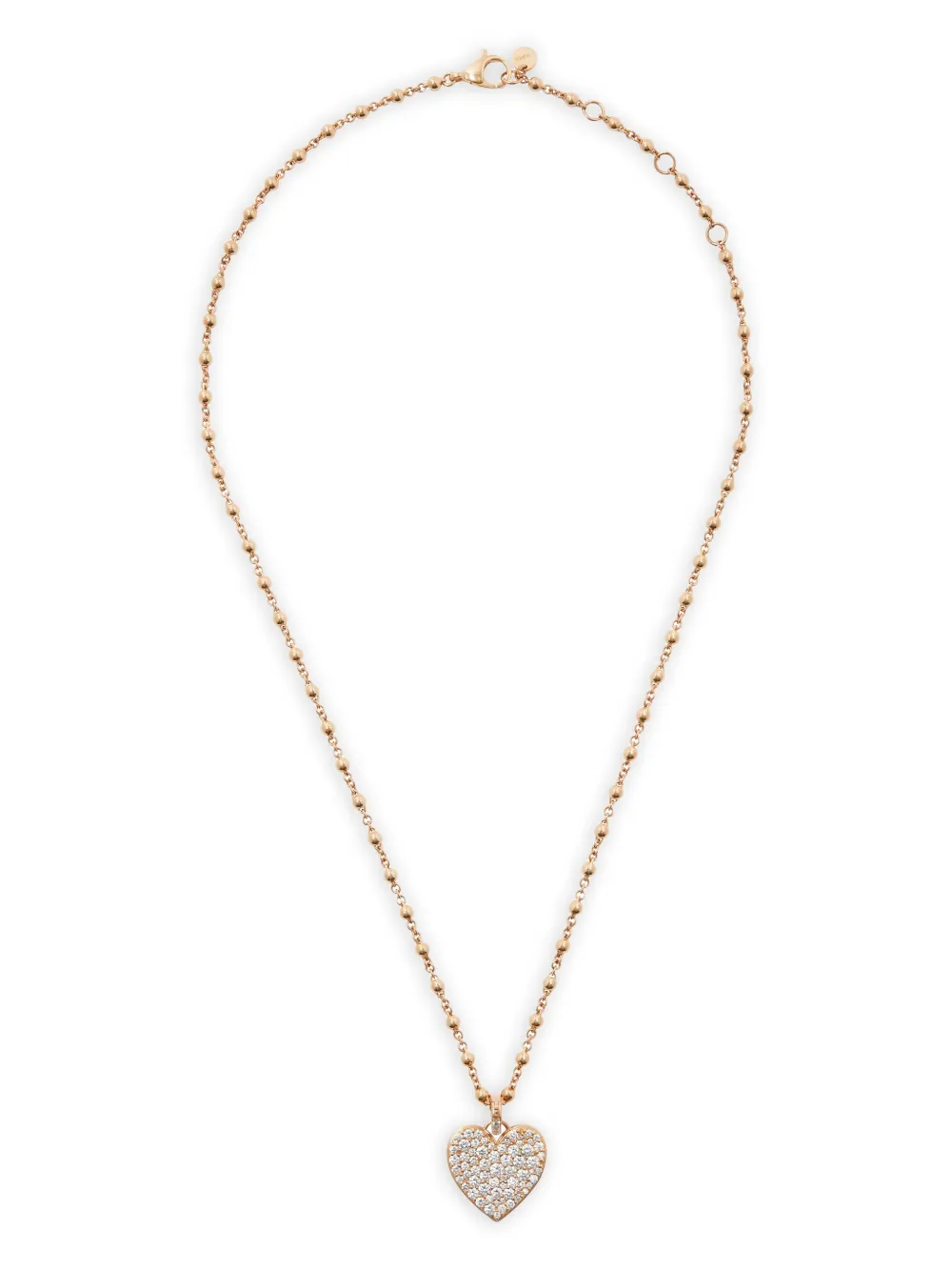 ALINKA 18K rose gold Caviar Ball chain necklace | Pink | Image 1