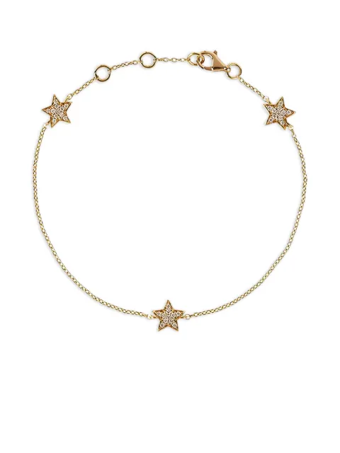 ALINKA 18K yellow gold Stasia Mini Triple Star diamond bracelet