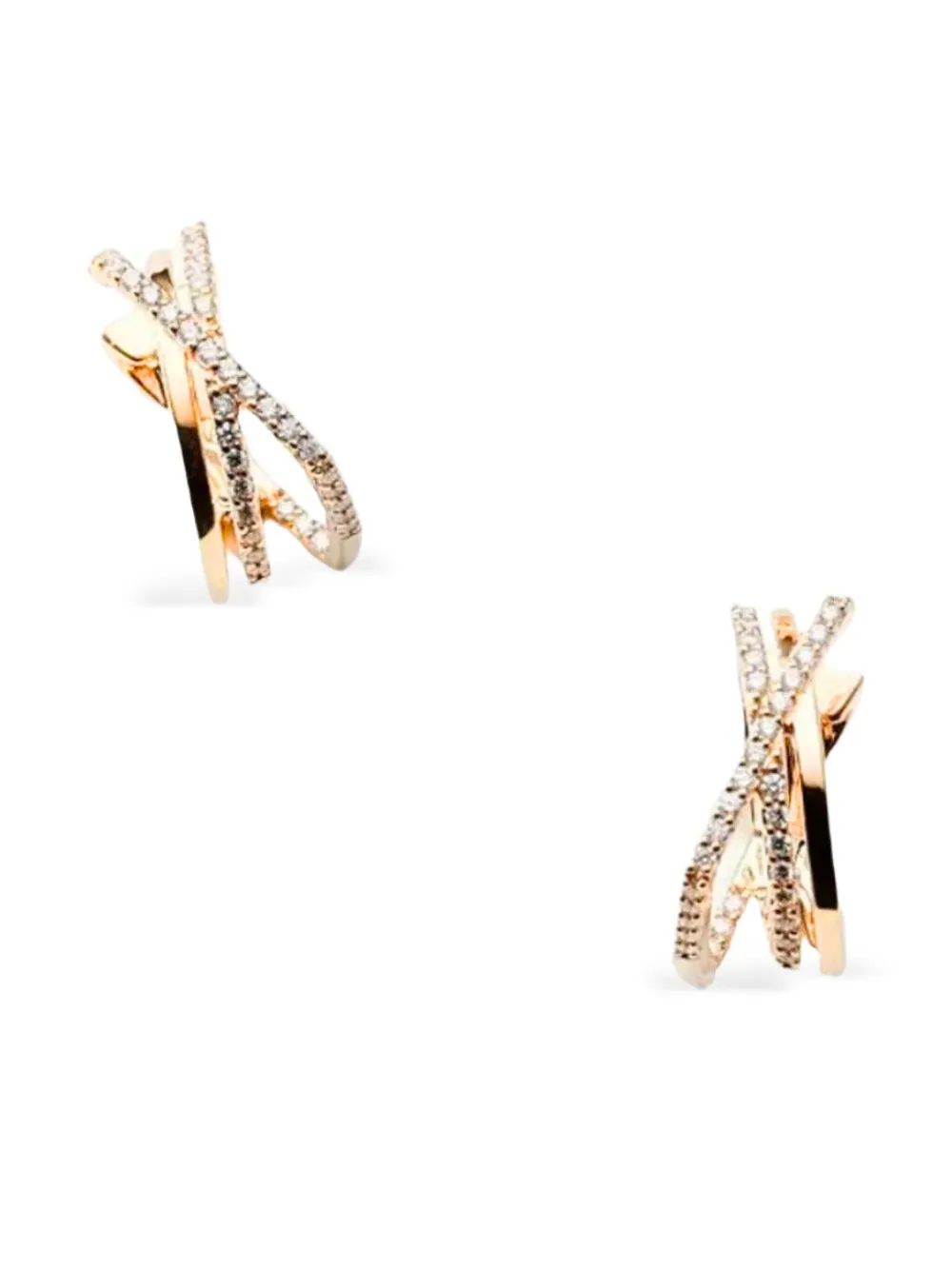 ALINKA 18K rose gold Katia X diamond earrings | Image 2