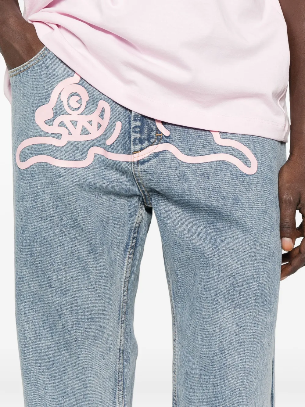 Icecream Running Dog Denim Jeans In Blue